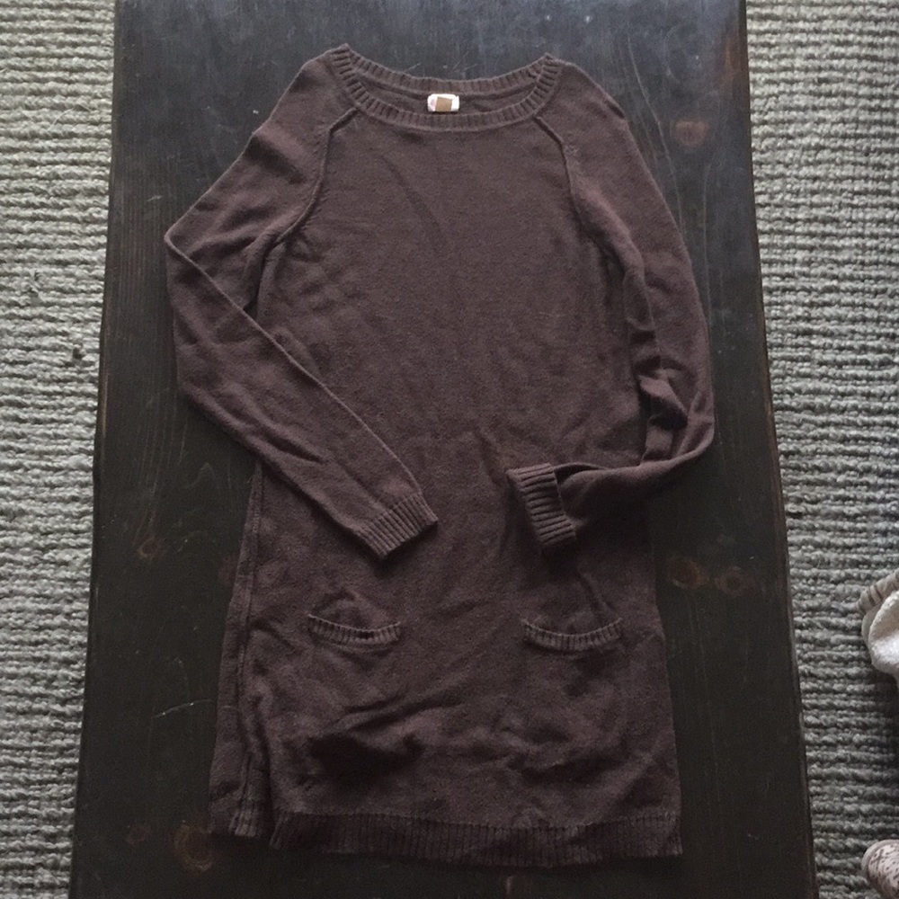 Chocolate Brown Sweater Dress
